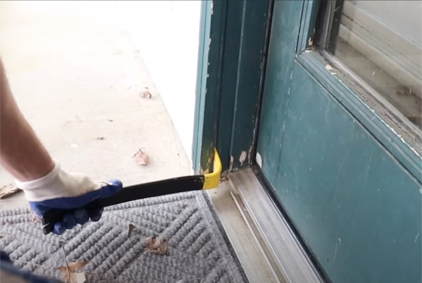 Old Sliding Door Track Removal Repair Laguna Niguel